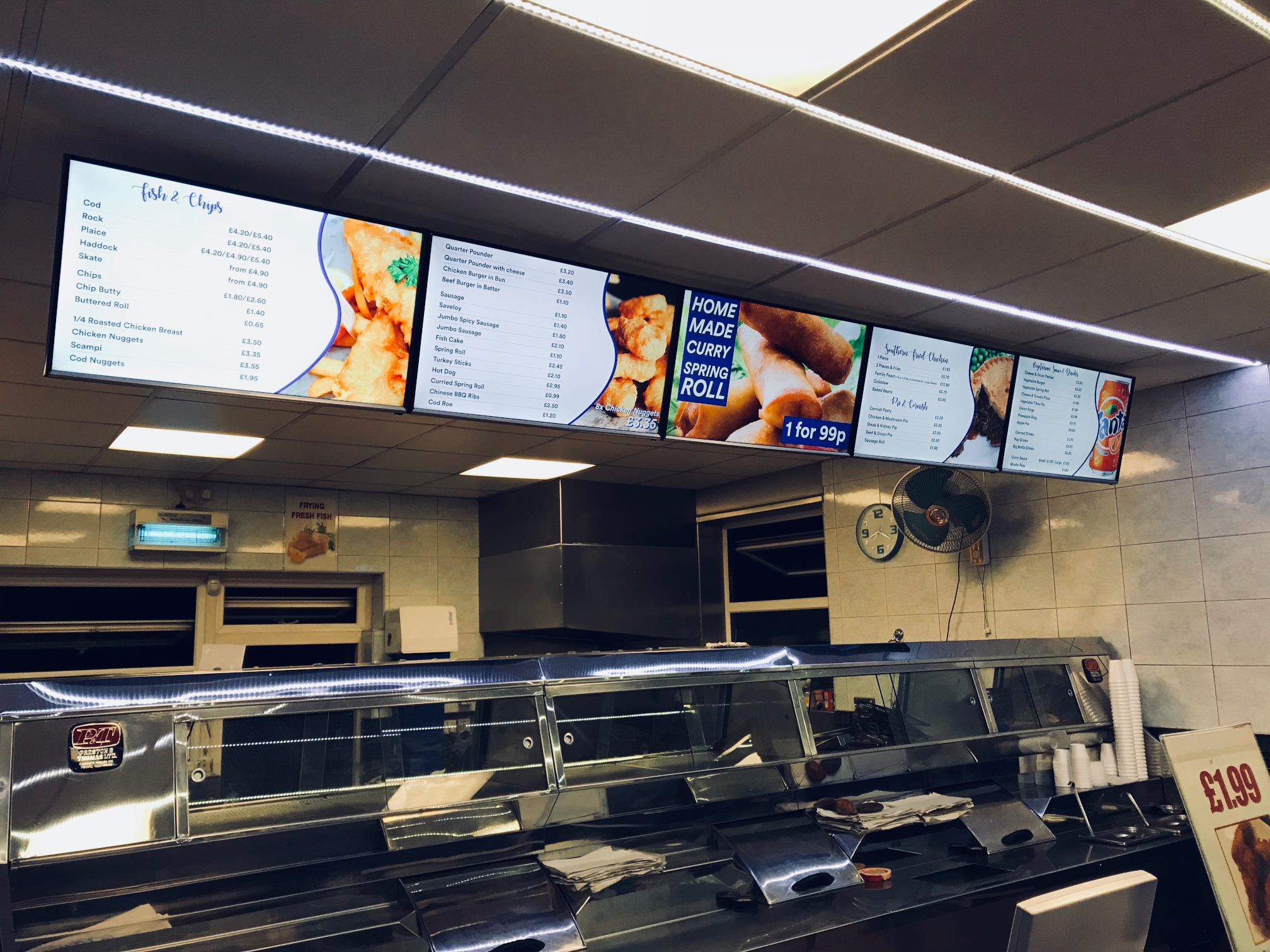 Digital signage playlist preview on screen