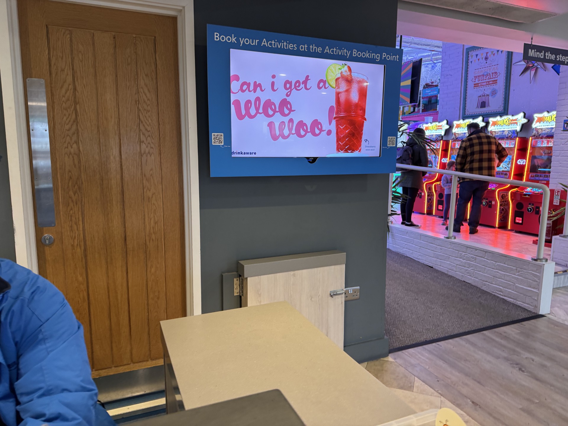 Retail signage installation example