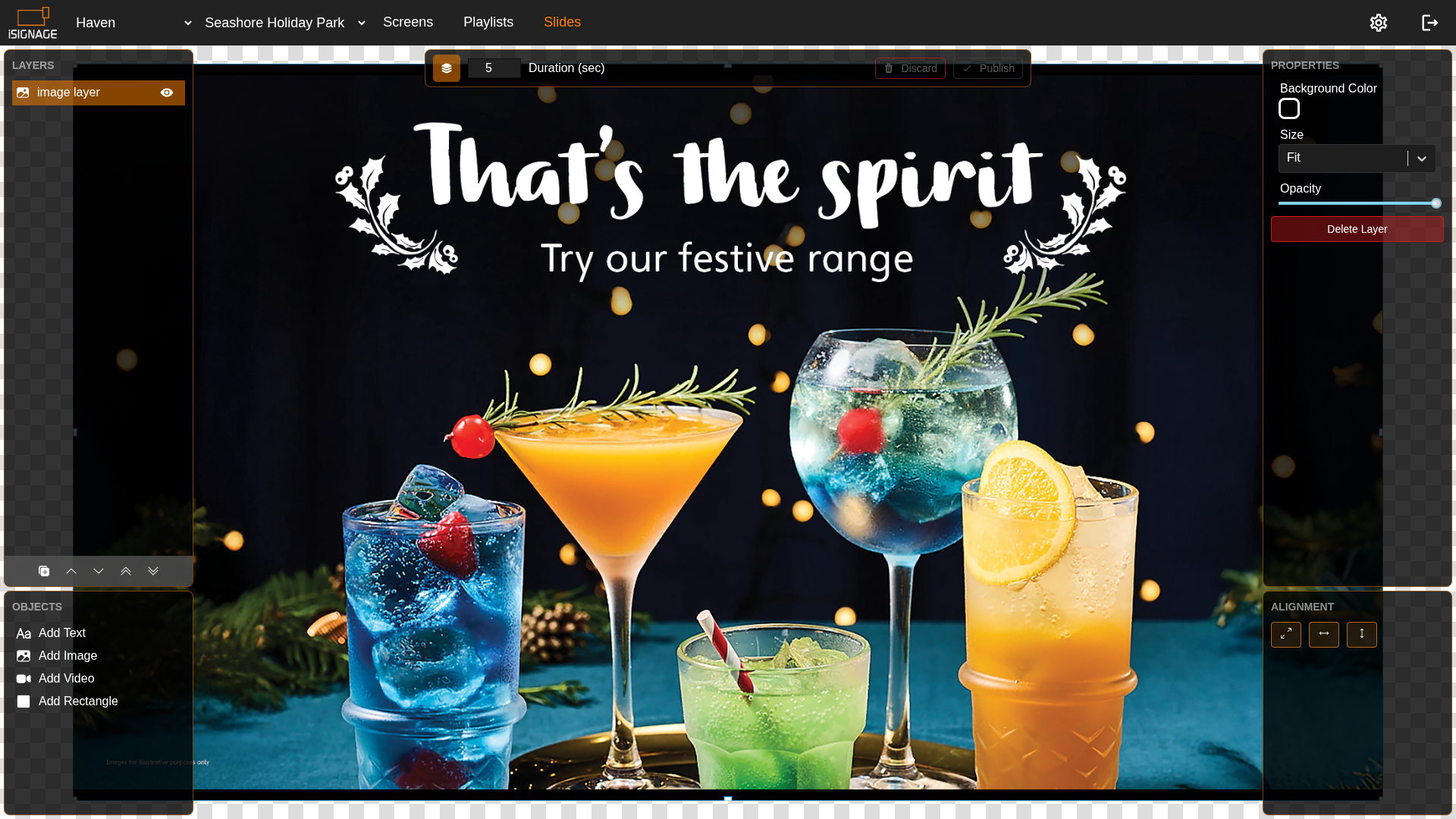 Cloud control panel screenshot 3